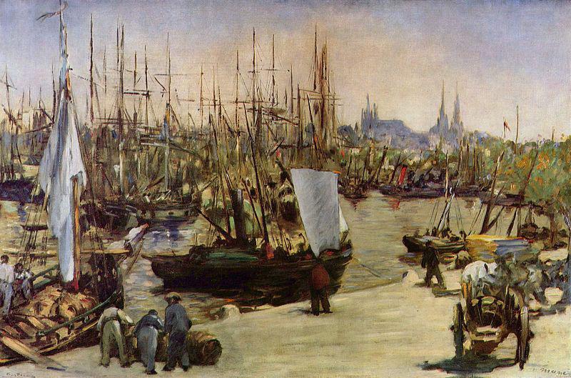 Edouard Manet Hafen von Bordeaux China oil painting art